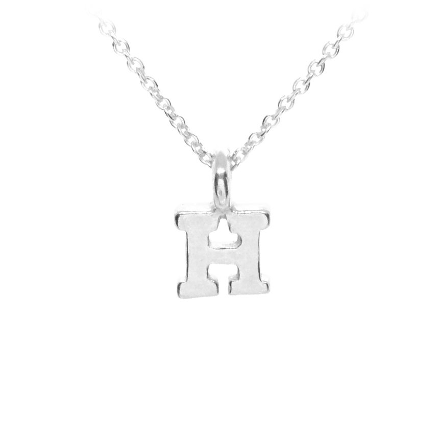 Plata Sterling Silver Initial Necklace