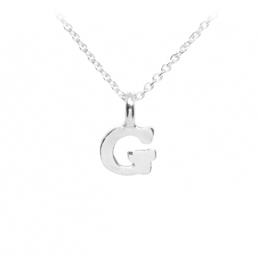 Plata Sterling Silver Initial Necklace