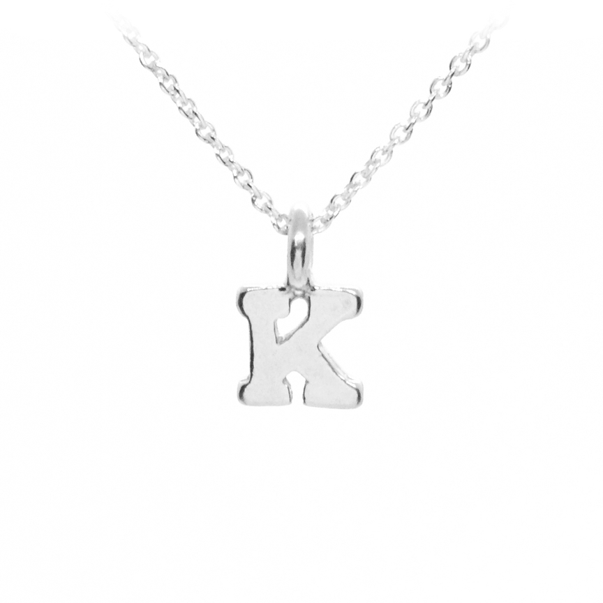 Plata Sterling Silver Initial Necklace