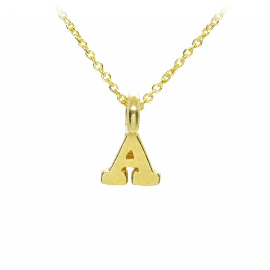 Plata Gold Initial Necklace