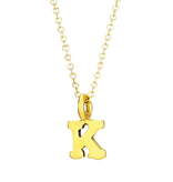 Plata Gold Initial Necklace