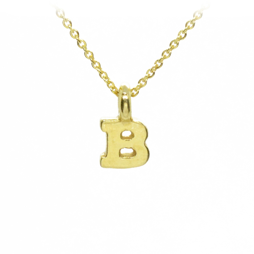 Plata Gold Initial Necklace
