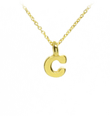Plata Gold Initial Necklace
