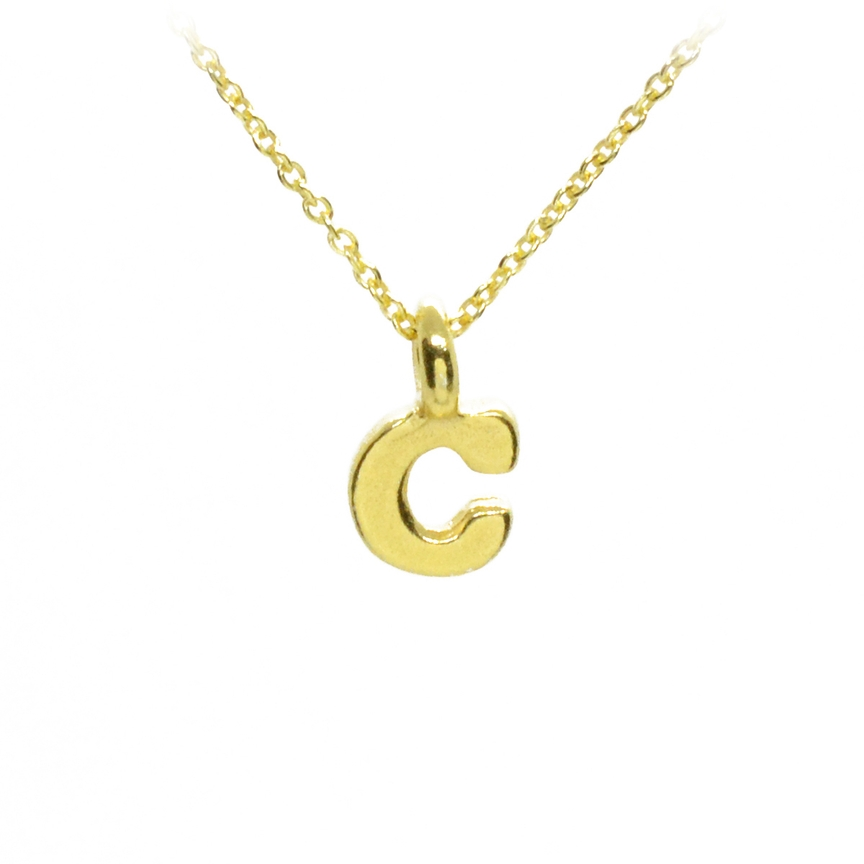 Plata Gold Initial Necklace