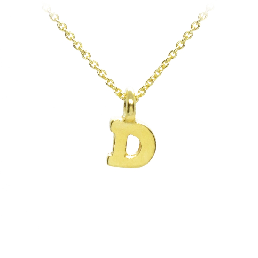 Plata Gold Initial Necklace