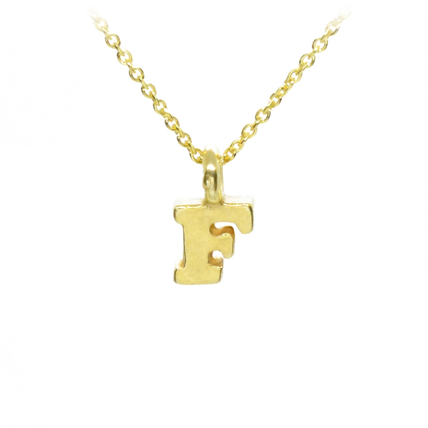 Plata Gold Initial Necklace