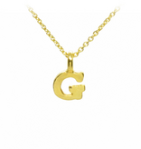 Plata Gold Initial Necklace