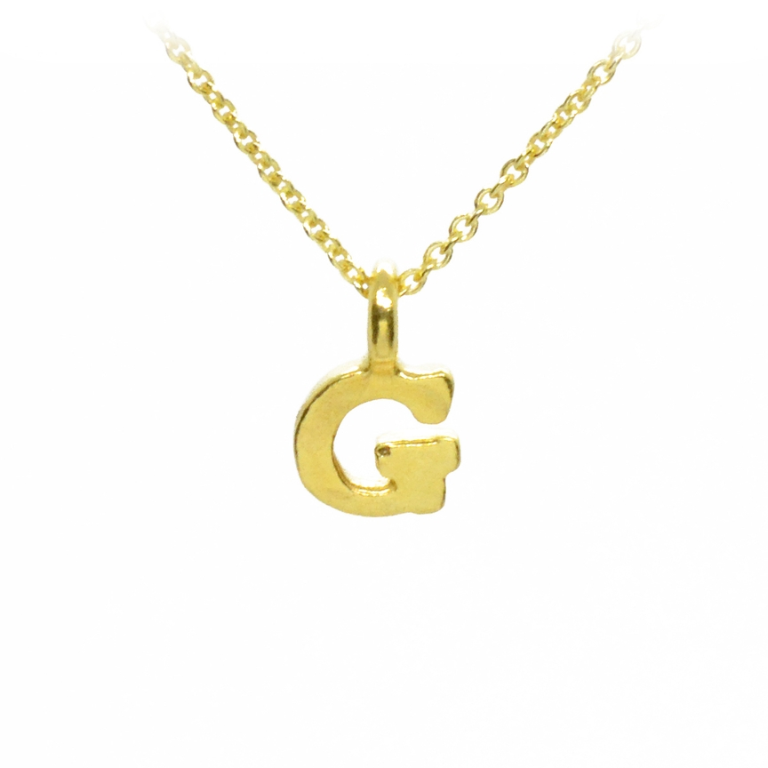 Plata Gold Initial Necklace