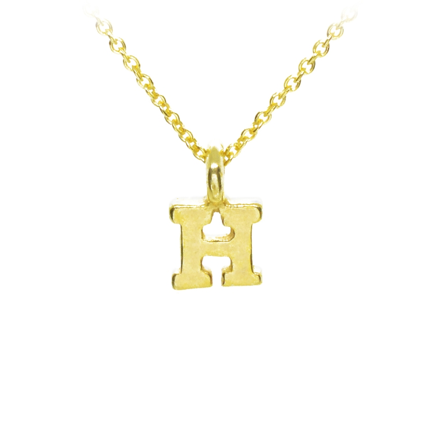 Plata Gold Initial Necklace