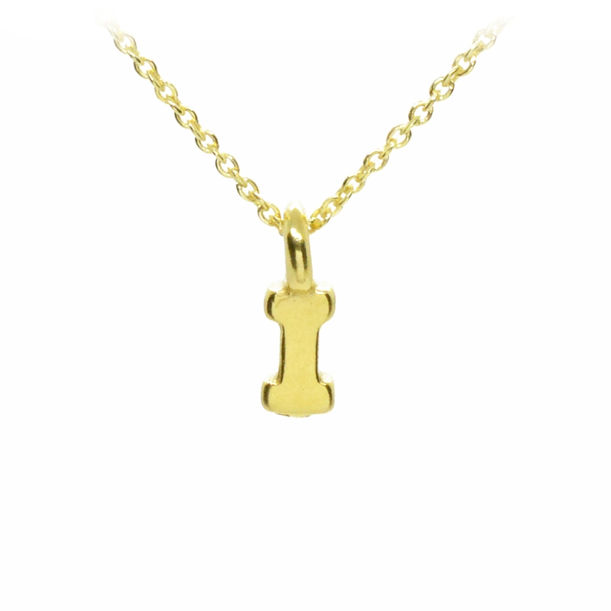 Plata Gold Initial Necklace