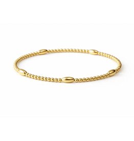 Erin Gray Classic Oval All Gold Bracelet