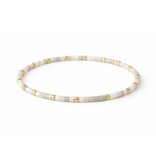 Erin Gray Endless Summer 14k Gold filled & Whites Beaded Bracelet