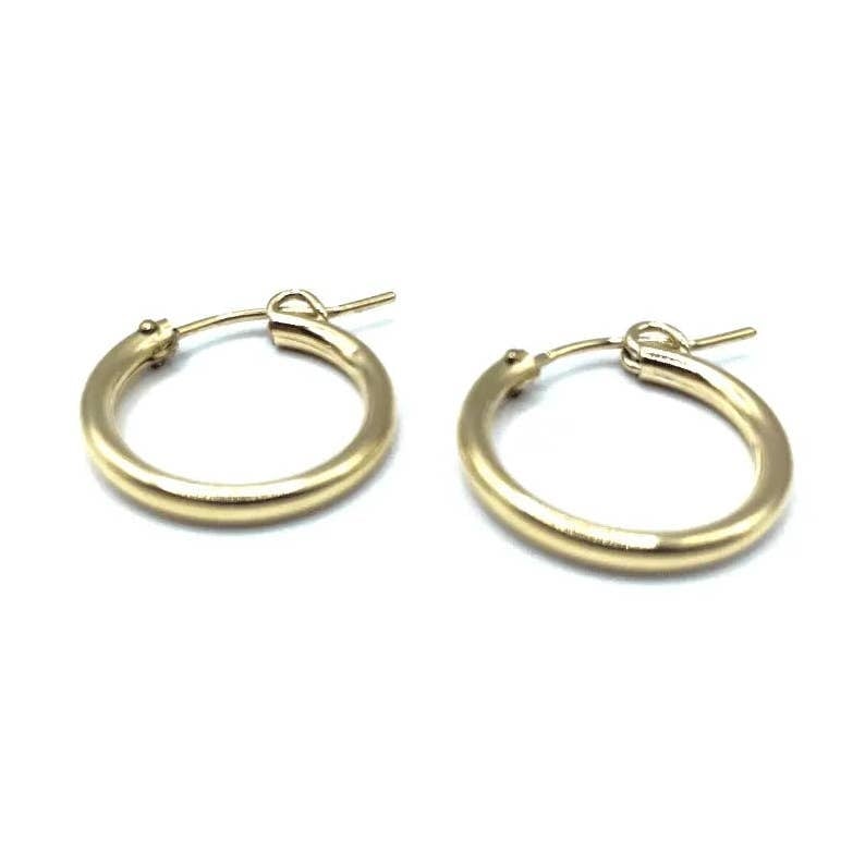 Erin Gray Gold filled Laguna 18mm Hoop Earrings