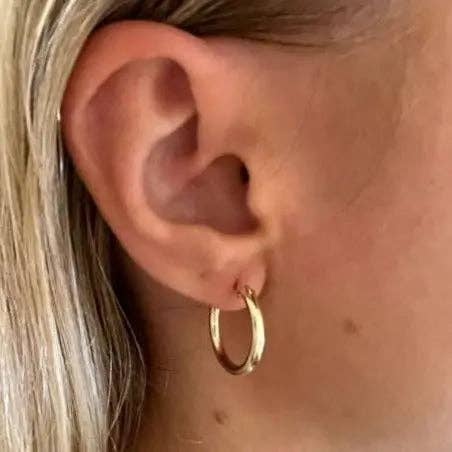 Erin Gray Gold filled Laguna 18mm Hoop Earrings