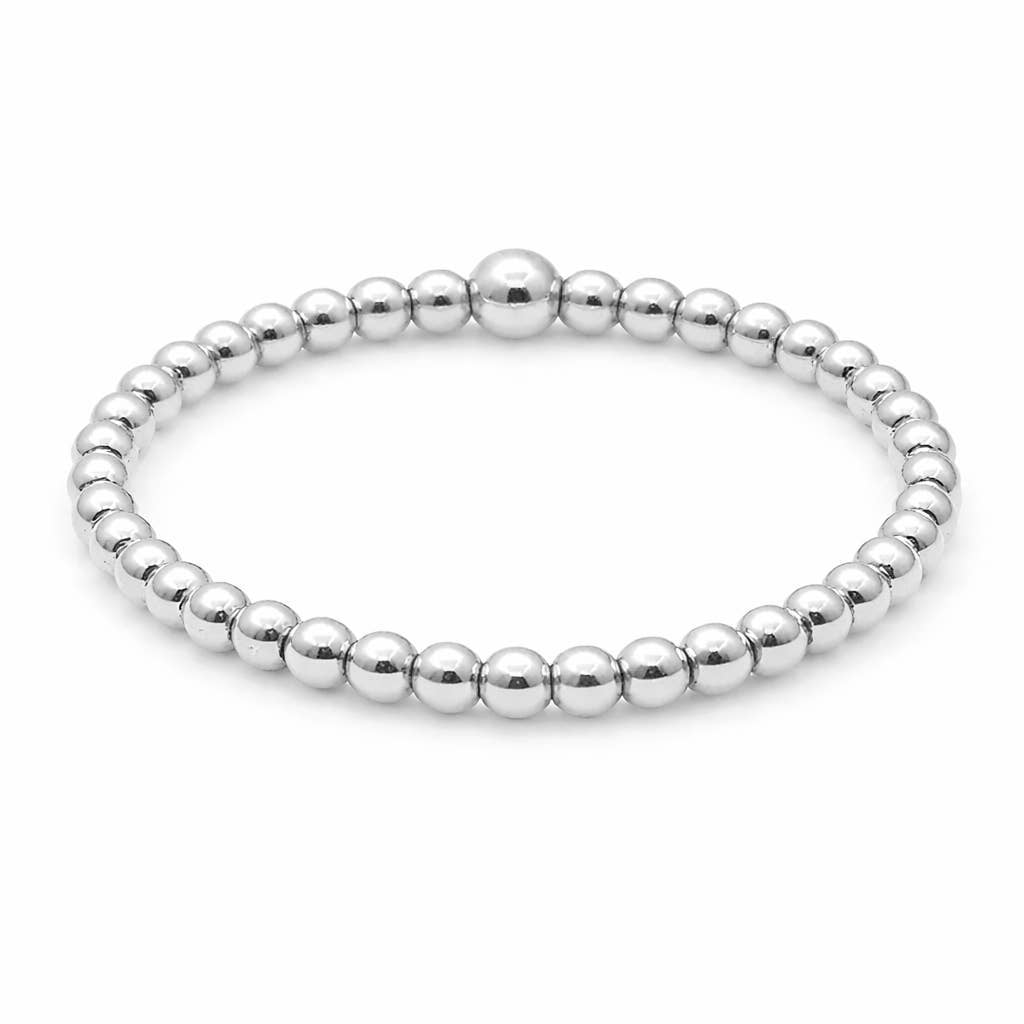 Erin Gray Sterling Silver 2mm Waterproof Stretch Ring