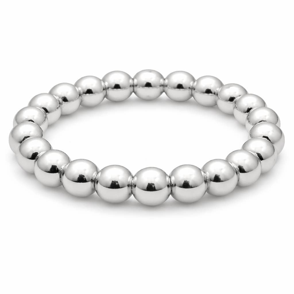 Erin Gray Sterling Silver 4mm Waterproof Stretch Ring