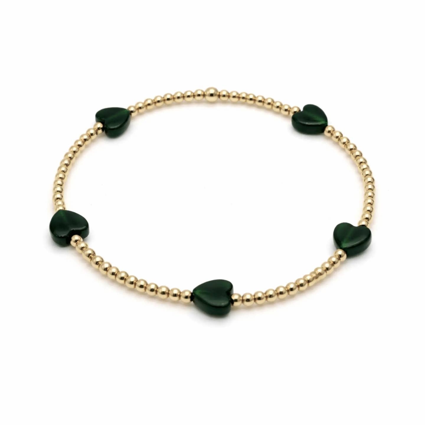 Erin Gray The Love Bracelet in Green Natural Stone