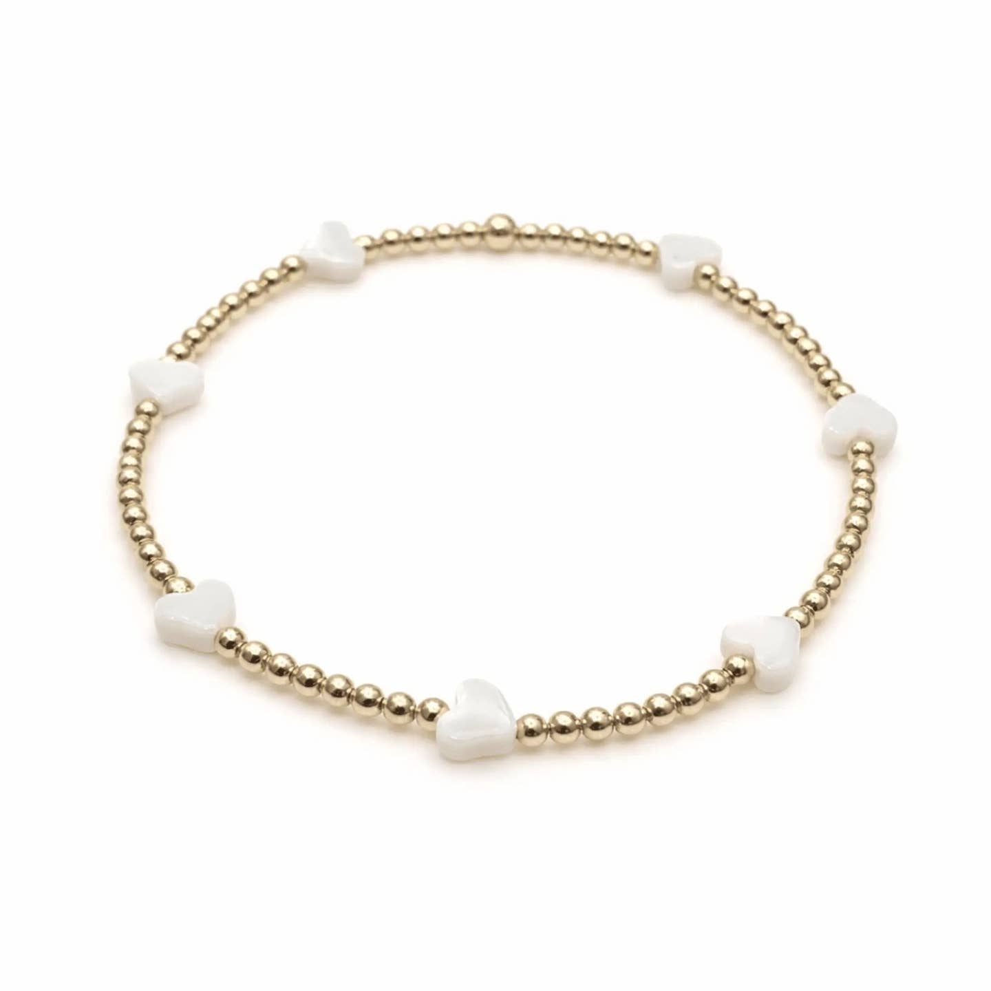 Erin Gray 6.5" The Love Bracelet in White Mother of Pearl