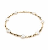 Erin Gray 6.5" The Love Bracelet in White Mother of Pearl