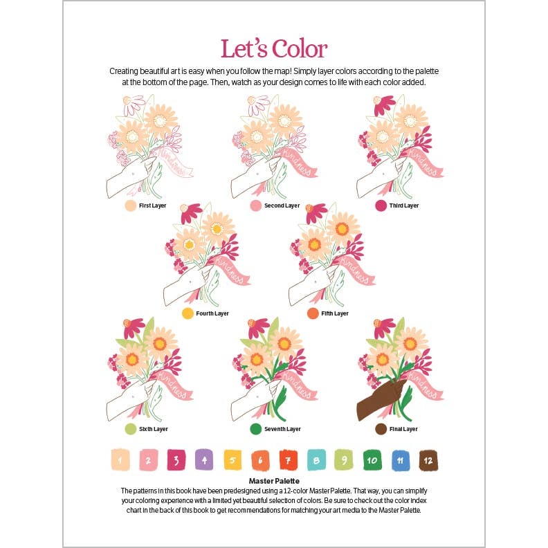 Better Day Books ColorMaps: Be Happy Color-Coded Patterns Adult Coloring Book