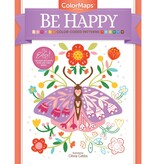 Better Day Books ColorMaps: Be Happy Color-Coded Patterns Adult Coloring Book
