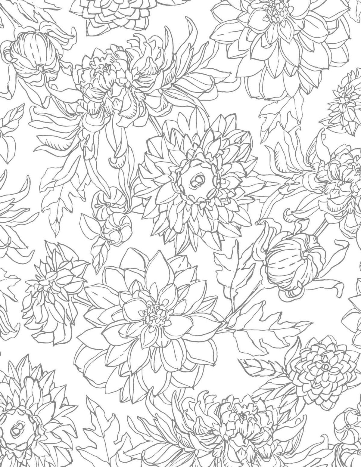 Schiffer Publishing Kristy's Fall Cutting Garden: A Watercoloring Book