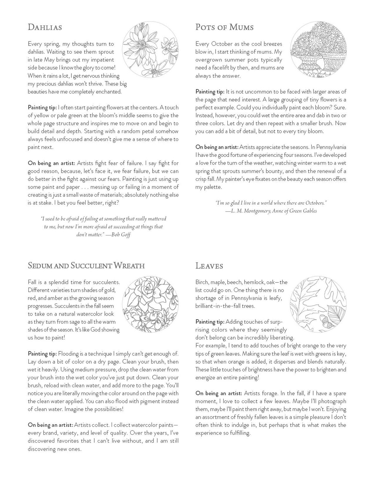 Schiffer Publishing Kristy's Fall Cutting Garden: A Watercoloring Book