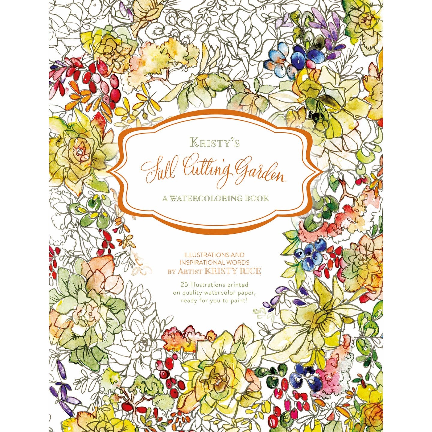 Schiffer Publishing Kristy's Fall Cutting Garden: A Watercoloring Book