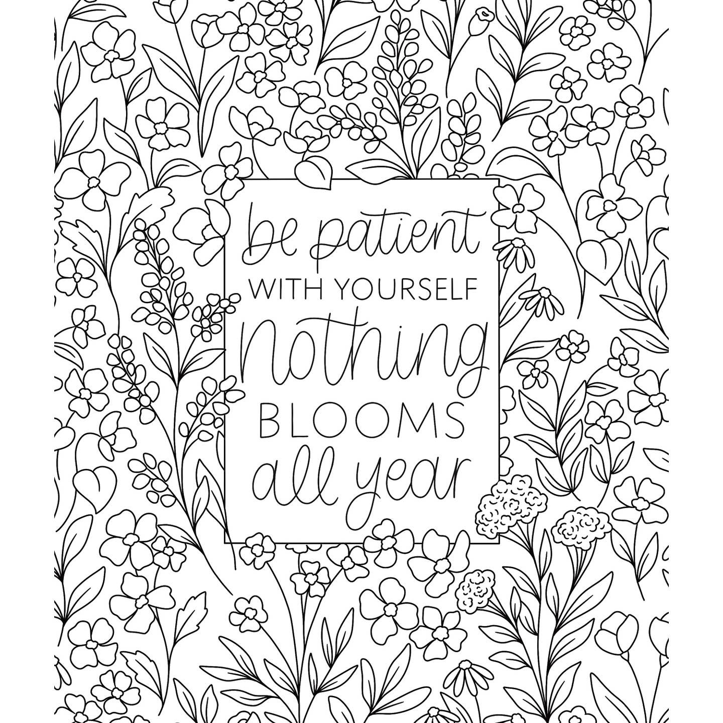 Schiffer Publishing On the Bright Side Coloring Book: Floral Patterns