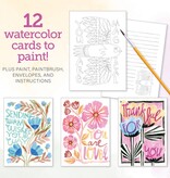 Schiffer Publishing Watercolor the Easy Way Paint-Your-Own Cards Friends