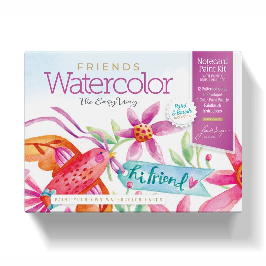 Schiffer Publishing Watercolor the Easy Way Paint-Your-Own Cards Friends