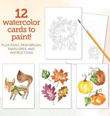 Schiffer Publishing Watercolor the Easy Way Paint-Your-Own Watercolor Cards Autumn
