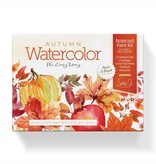 Schiffer Publishing Watercolor the Easy Way Paint-Your-Own Watercolor Cards Autumn
