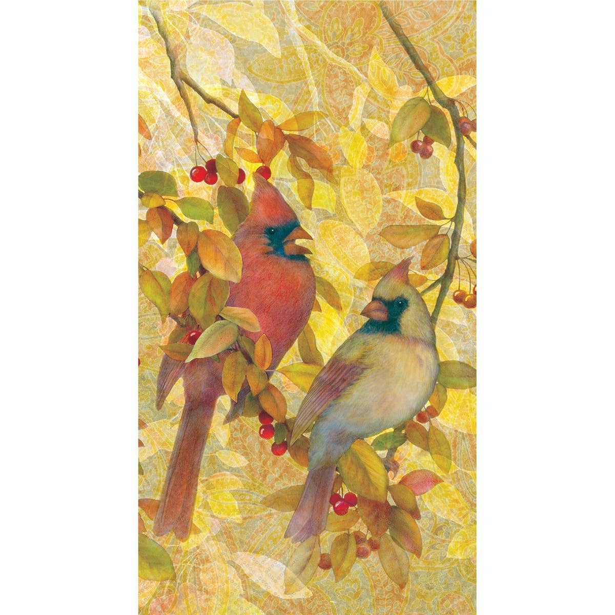Boston International Autumn Flight Paper Guest Towels 16 ct Fall (hostess napkins)