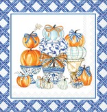 Boston International Chinoiserie Pumpkin Topiary Cocktail Napkins 20 ct