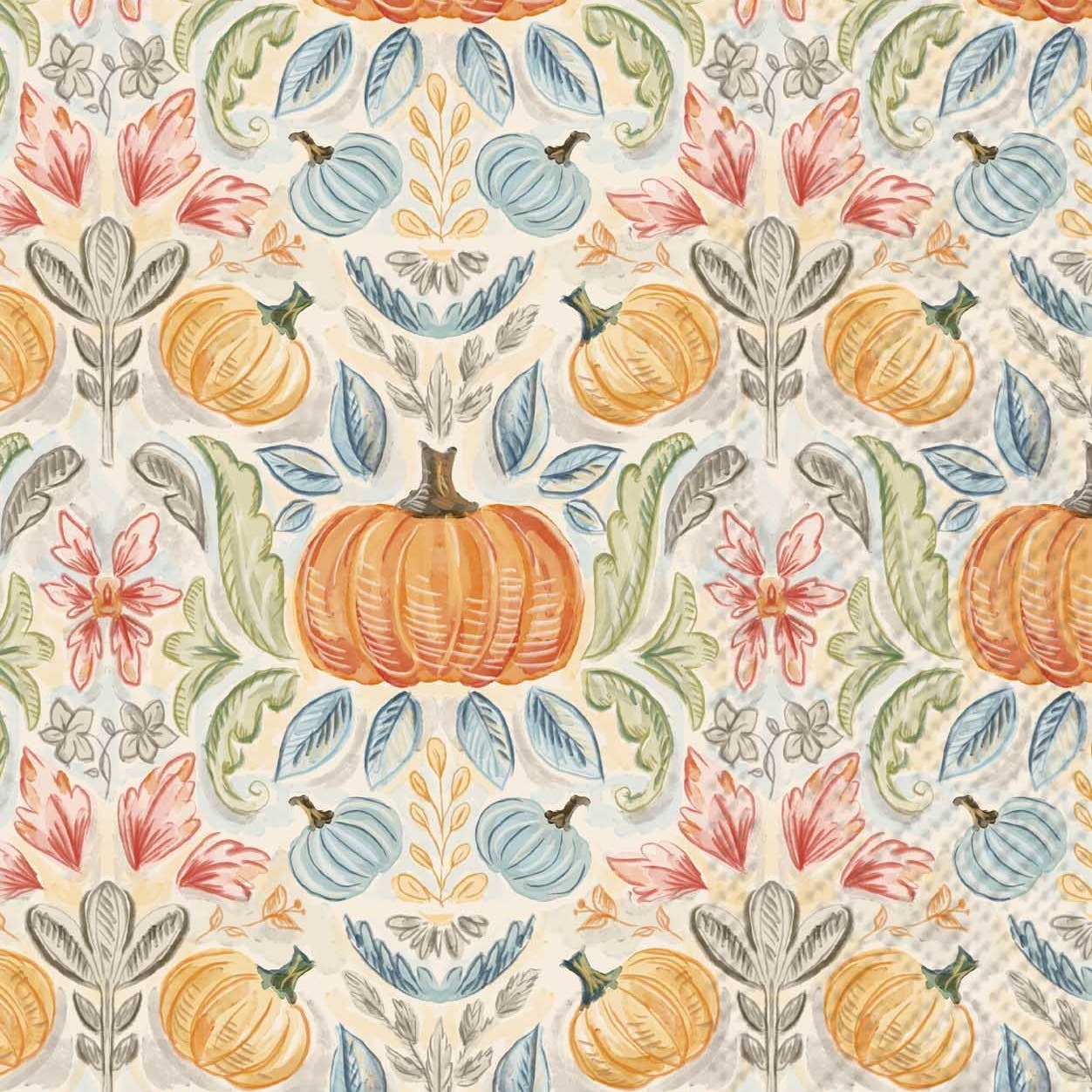 Boston International Fall Toile Pumpkins Paper Guest Towels 16 ct Autumn (hostess napkins)