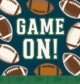 Boston International Game On Cocktail Napkins 20 ct Football