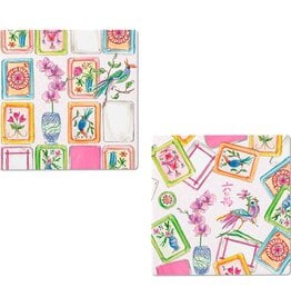 Boston International Mahjong Pink Ceramic Coaster (choice of 2 styles)