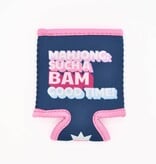 FLEURISH Mahjong Coozie: Such a Bam Good Time Can Cooler