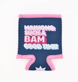 FLEURISH Mahjong Coozie: Such a Bam Good Time Can Cooler