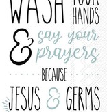 Boston International Paper Guest Towels 16 count Jesus & Germs (hostess napkins)
