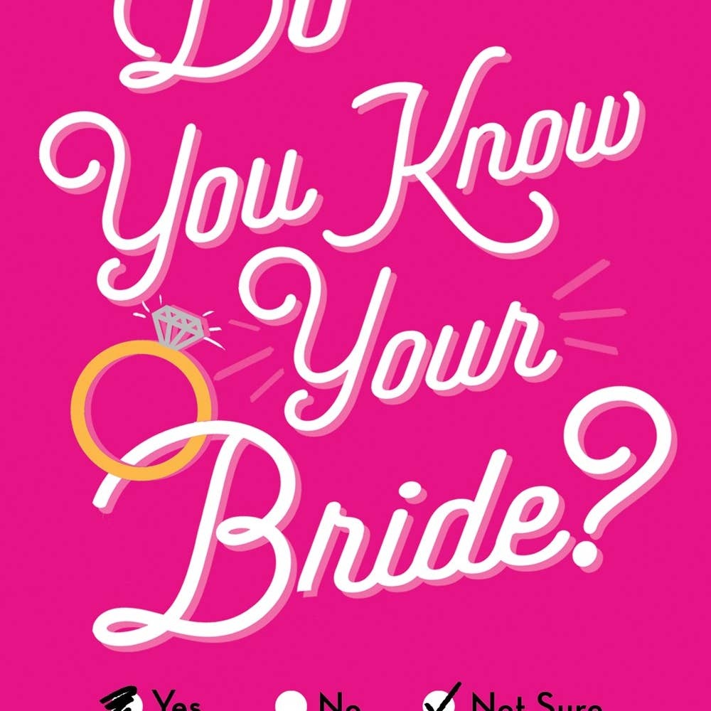 Do You Know Your Bride? Book