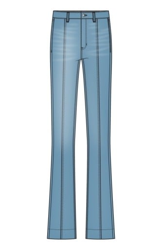 Liverpool Los Angeles relaxed hr seamed bootcut 30' ins
