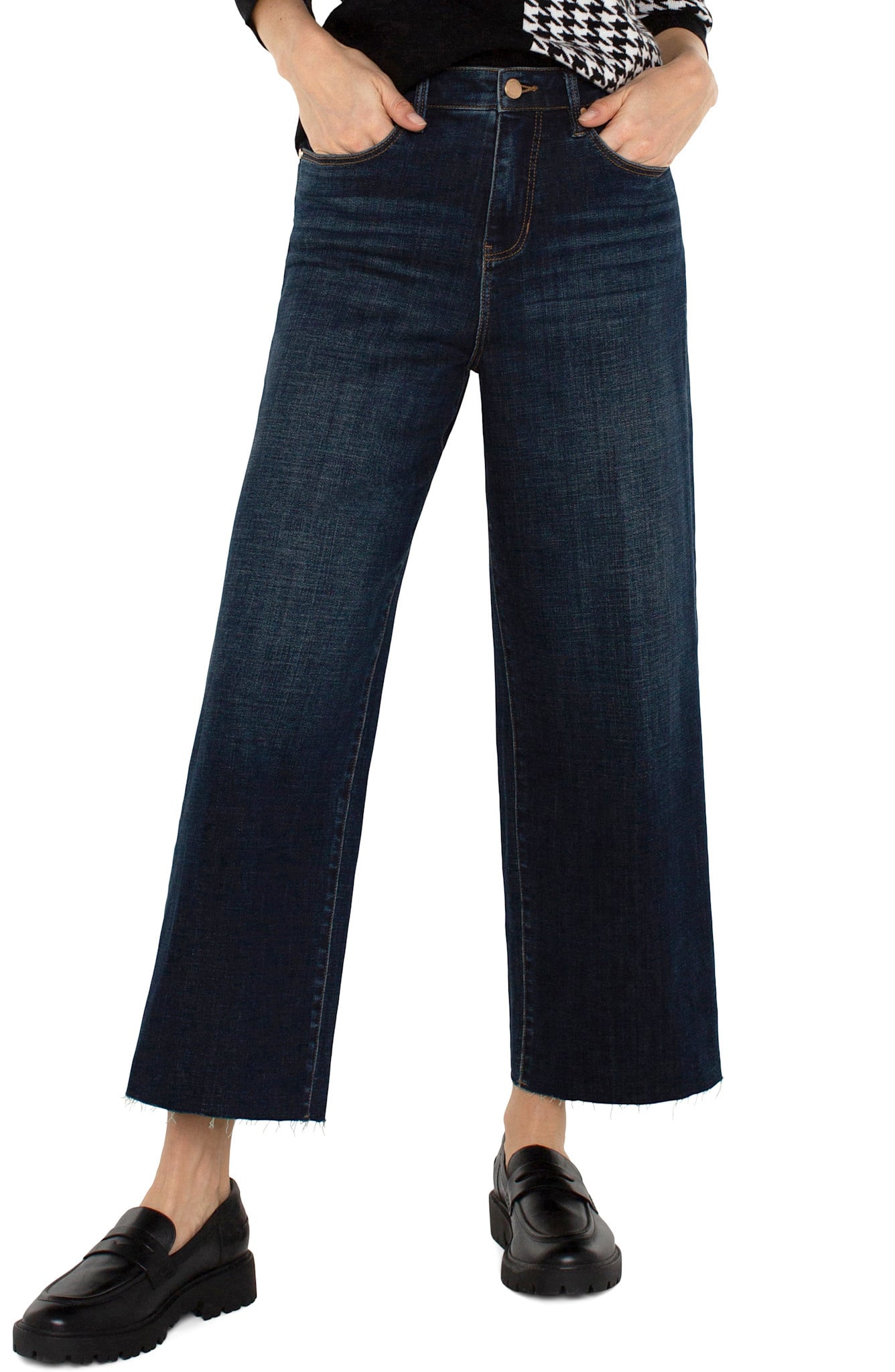 Liverpool Los Angeles Stride Hi-Rise Crop Wide Leg- Eastmoor-Size 2