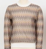 Molly Bracken Beige Young Ladies Knit (zigzag chevron multicolor)