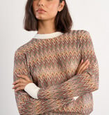 Molly Bracken Beige Young Ladies Knit (zigzag chevron multicolor)