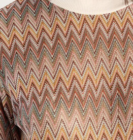 Molly Bracken Beige Young Ladies Knit (zigzag chevron multicolor)