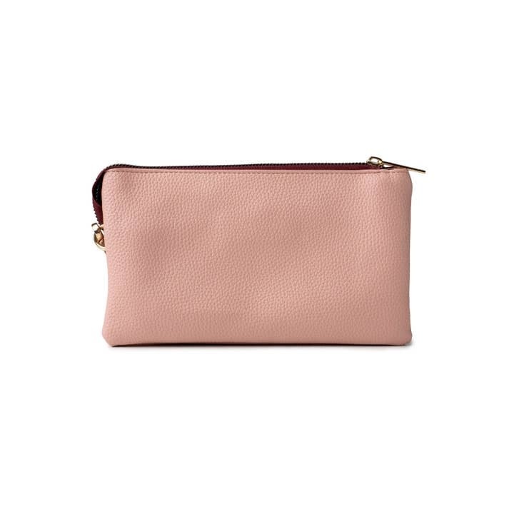 Kedzie Wine Kedzie Eclipse Colorblocked Convertible Wallet Crossbody