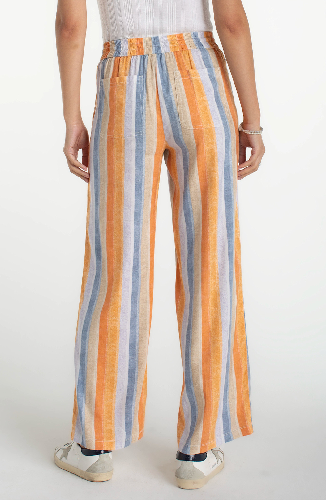 Liverpool Los Angeles pull on drawstring waistband wide leg
