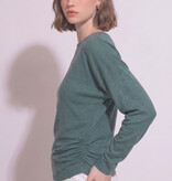 Teal Green Long Sleeve Knit Top